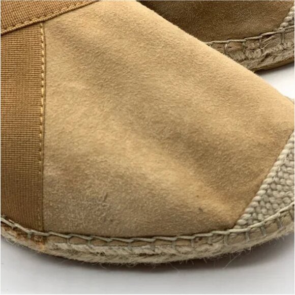 Vidorreta Suede Espadrille with Elasticated Panels Size 37 Tan - Picture 7 of 9